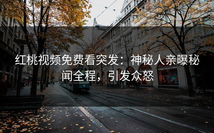 红桃视频免费看突发：神秘人亲曝秘闻全程，引发众怒